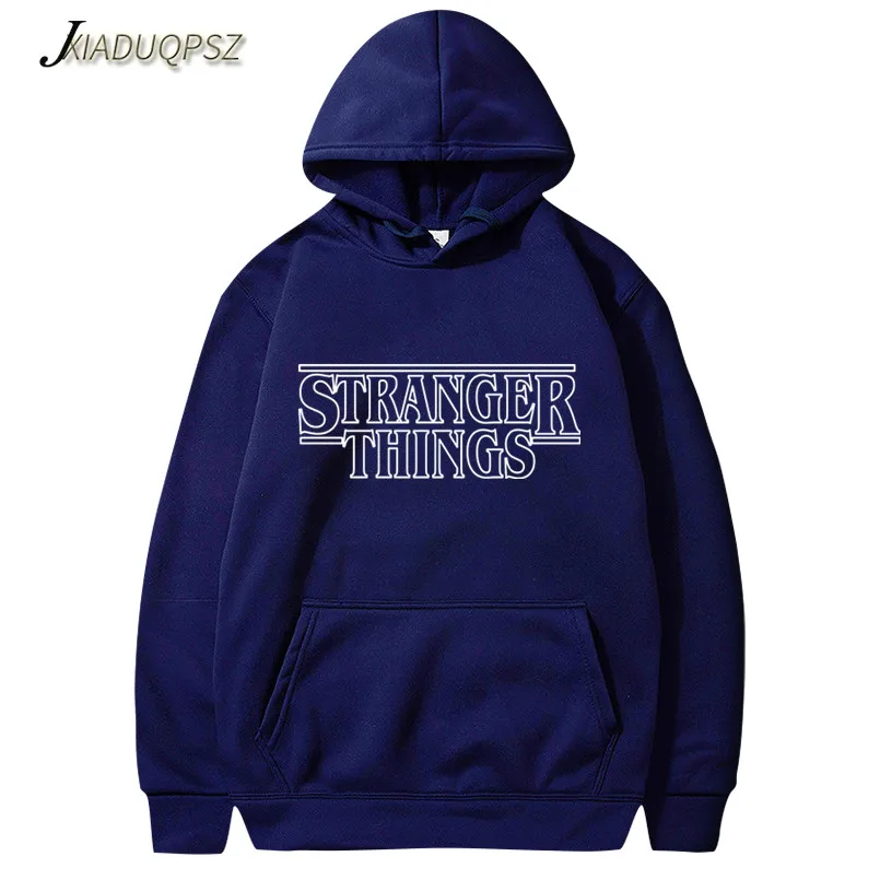 WY69 Navy blue Модные лица странные вещи с капюшоном мужские/женские толстовки и толстовки на осень с хип хоп зимняя мужская толстовка с капюшоном бренд - Цвет: WY69 Navy blue