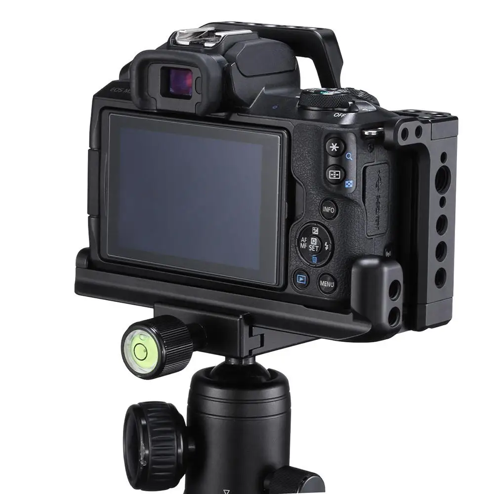 C-M50 UURig профессиональная DSLR камера клетка для Canon M50 M5 Arca быстросъемная клетка для EOS M50 Горячий башмак Arri отверстие 1/" 3/8" r60