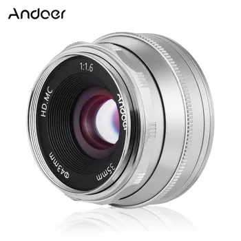 

Andoer 35mm F1.6 Manual Focus Lens Large Aperture Compatible with Fujifilm Fuji X-A1/X-A10/X-A2/X-A3 FX-Mount Mirrorless Cameras