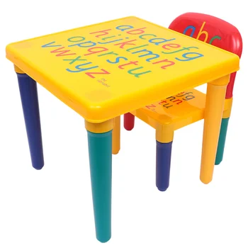 

1 Set Table Chair Set Sturdy High Quality Prime Durable Kids Table Children Chair for Kindergarten Toddlers