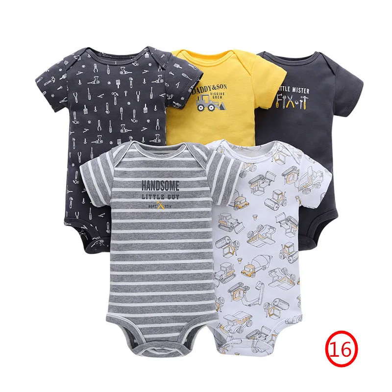 COSPOT/Летний комбинезон для новорожденных; хлопковый комбинезон для маленьких девочек и мальчиков; Новинка г.; Bebe; одежда с короткими рукавами; 25 - Цвет: Color16