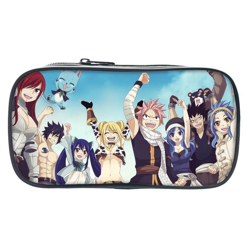 Fairy Tail ручка сумка для учеников, мальчиков и девочек модные милые карандаш высокого качества для подростков держатель для карандашей - Цвет: 27