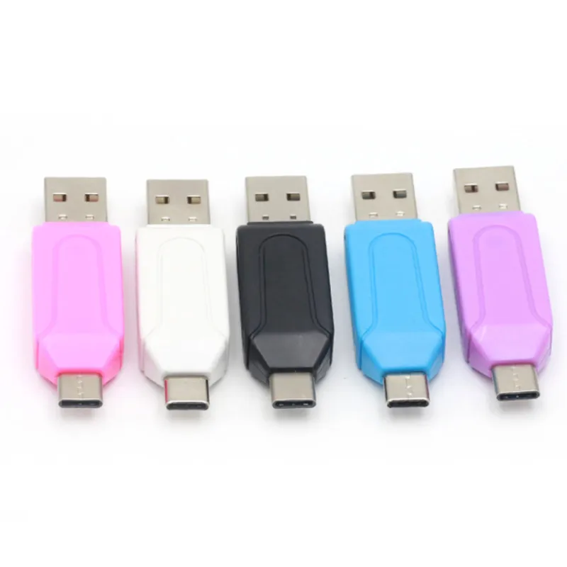 Высокая скорость 480 Мбит/с OTG USB2.0 type-C USB 3,1 считыватель карт памяти для SD TF Micro SD карты мобильного телефона Sd карты для Usb адаптера