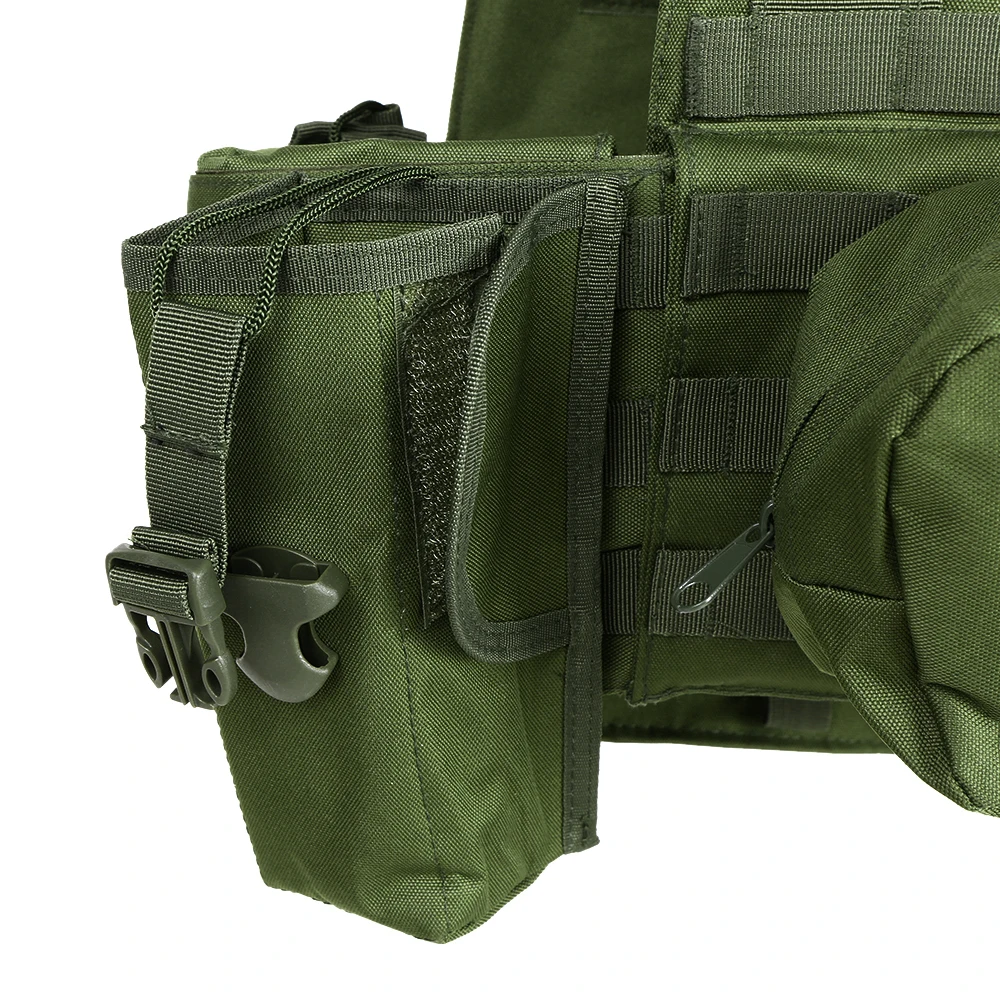 Outdoor Men's Modular Molle Vest Hunting Chest Rig Gear Load Carrier Vest with Hydration Pocket