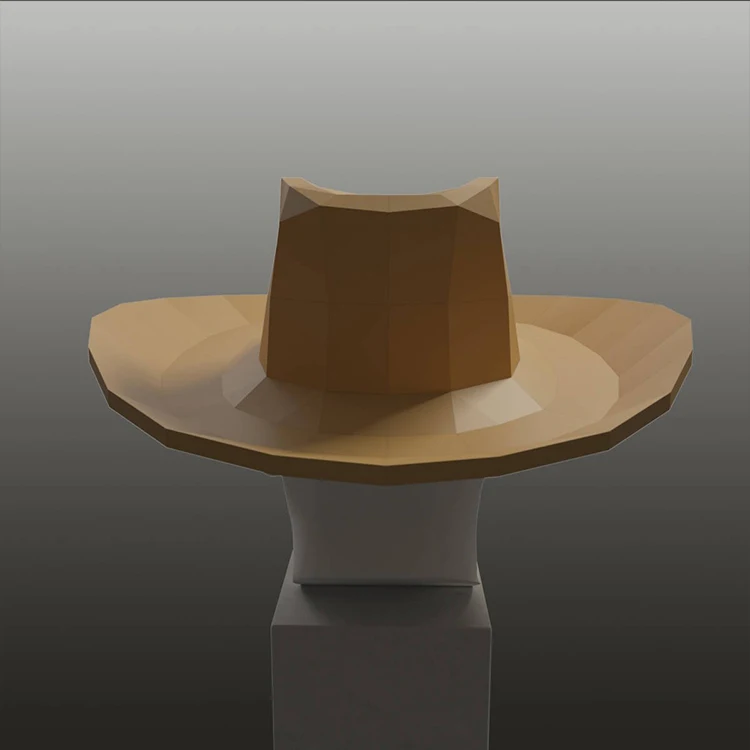 Precut ковбойская шляпа Бумага 3D DIY материал ручной креативный домашний декор реквизит#2713 ручная работа Милая Геометрическая бумага головоломки
