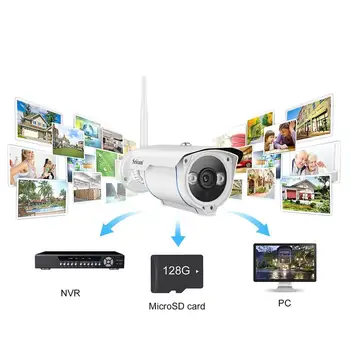 

Hot Sale Outdoor Waterproof Image Adjustable 1080P Motion Detection IR Cut Night Vision Metal Gun Camera Wireless Wifi IP Camera