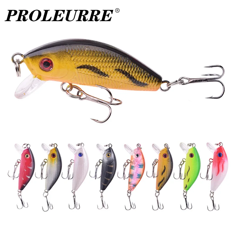 

1Pcs Floating Minnow Fishing Lures 5cm 3.8g Mini Wobbler Crankbaits Swimbait Artificial Hard Bait for Carp Bass Pesca Tackle