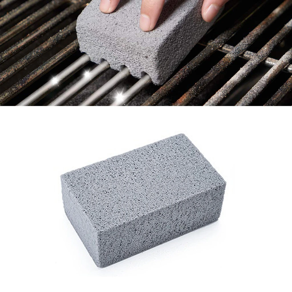 3 Pcs BBQ Grill Cleaning Brick Block Barbecue Racks Stains Grease Cleaning Stone 3 Pcs BBQ Grill Cleaning Brick Block Barbecue Racks Stains Grease Cleaning Stone