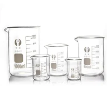 Beaker Measuring-Glass Chemistry-Lab Low-Form 5ml-100ml 4-Size-Capacity Transparent