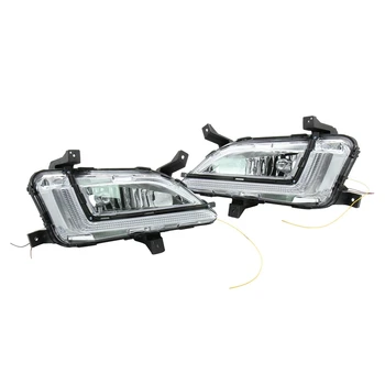 

DHBH-for Hyundai 2018 Tucson Daytime Running Light LED Daytime Running Light Retrofit Front Fog Lamp Assembly 2Pcs