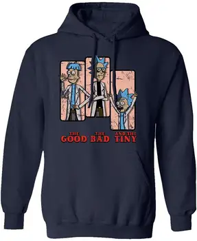 

New Graphic Tee Rick Morty Shirt The Good, The Bad, and The Tiny Graphic Men's Hoodie Hooded Men Women Hoodie Sweatshirt