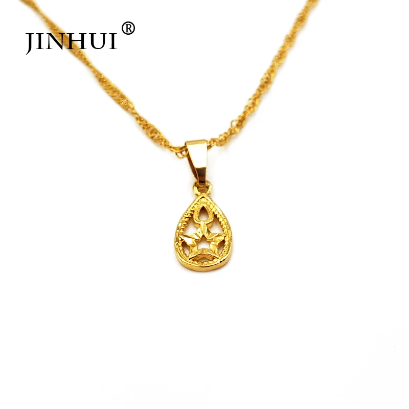 Колье JINHUI с цепочкой золотого цвета колье подвеской в виде слона карты