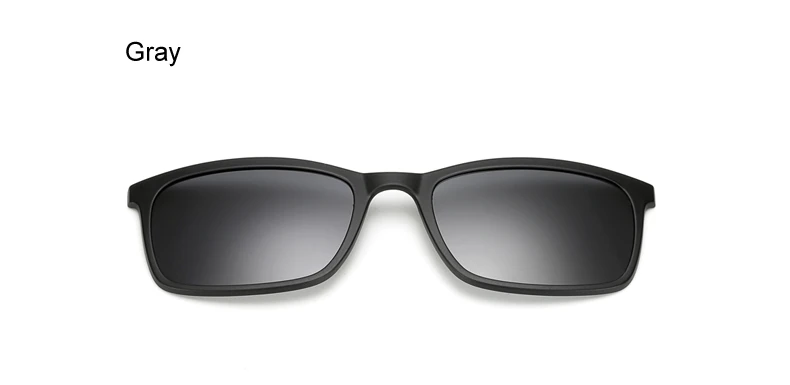 Два Oclock, ультра-светильник, поляризационные, магнитные солнцезащитные очки для мужчин и женщин, на застежке, очки TR90, оптическая оправа, 5 в 1, очки для близорукости, линзы 8803