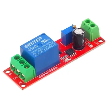 

1PCS NE555 Timer Switch Adjustable Module Time delay relay Module DC 12V 5VDelay relay shield 0~10S