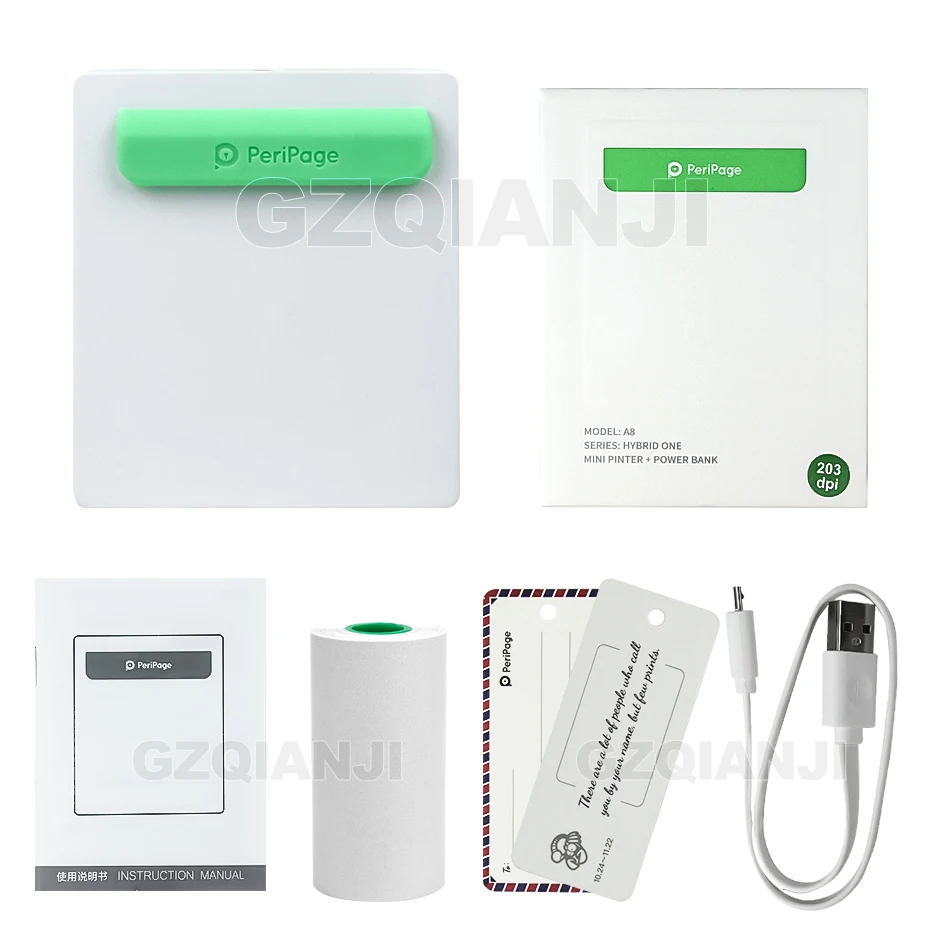 58 мм 203 точек/дюйм Bluetooth карманный принтер для Android iOS Телефон Мини 2 дюйма