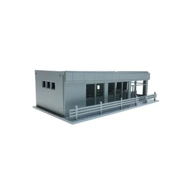 Architecture 1/87 1/150 N Ho Scale Model Building Factory Warehouse Supermarkets For Train Layout