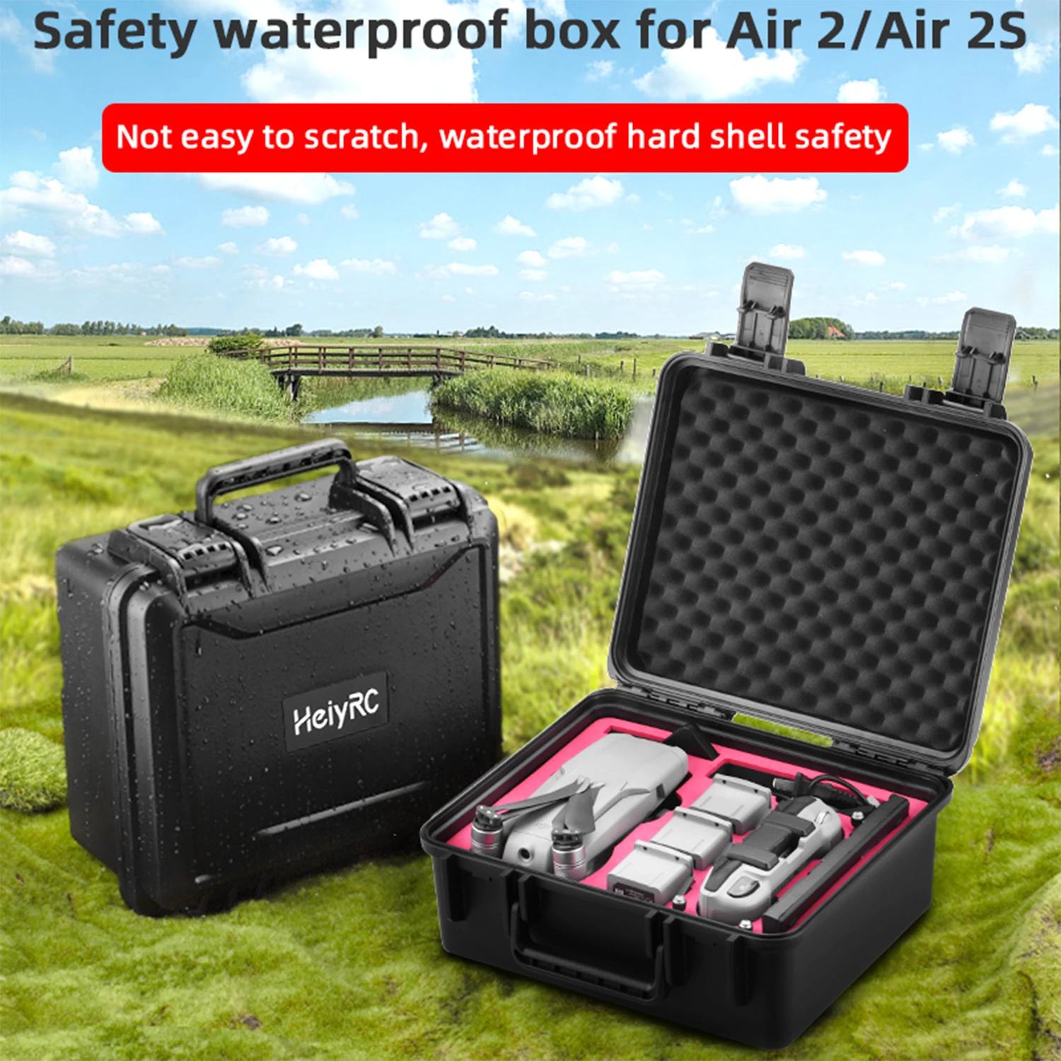Waterproof Box for Mavic Air 2/Air 2S/Mini 2 Hard Shell Case Suitcase Portable Carrying Bag for Drone camera bags for women