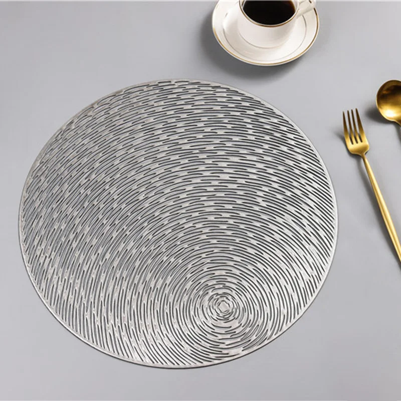 Round Family Hollow Out Anti-slip Pattern Hollow Out Design Nonslip Cup Coaster