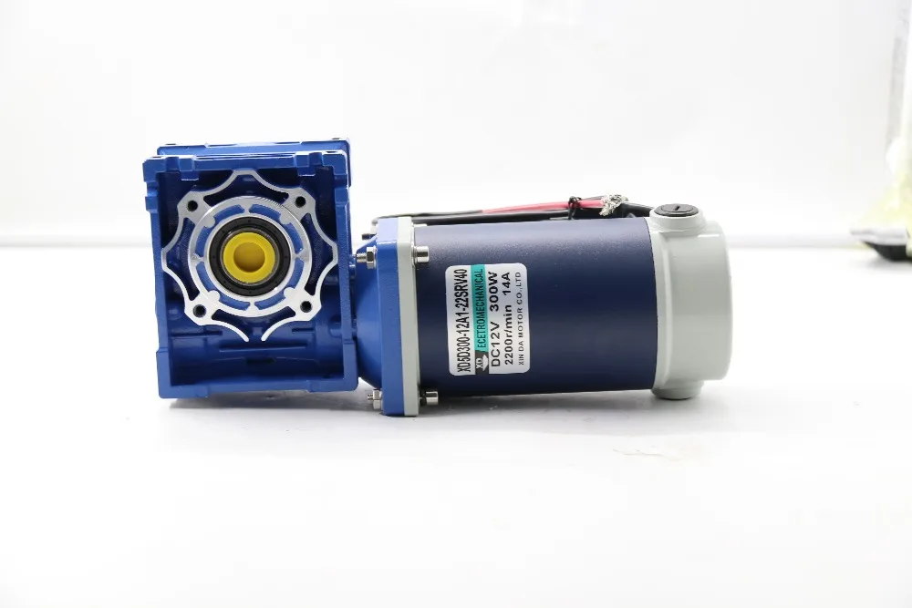 RV40 DC редуктор турбированный двигатель 12/24V300W Регулируемая скорость двигатель постоянного тока