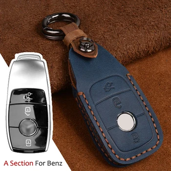 

Car Replacement car key case wallet bag keyfob 3 Button For Mercedes Benz AMG 2017 W205 C200 C180 C260 C300 keychain Auto Part
