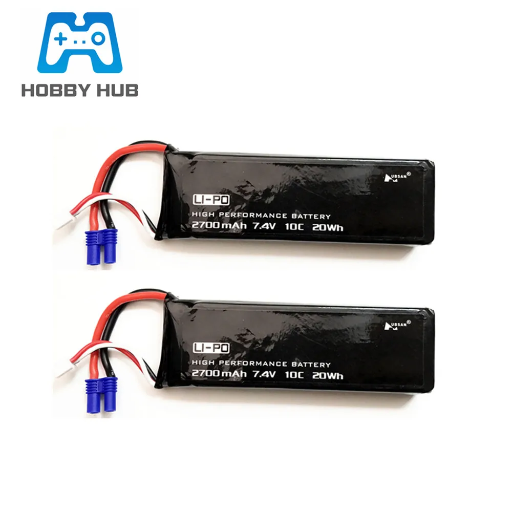 Оригинальная перезаряжаемая батарея 7 4 В 2700 мАч 10C H501S для Hubsan X4 RC Quadcopter запасные