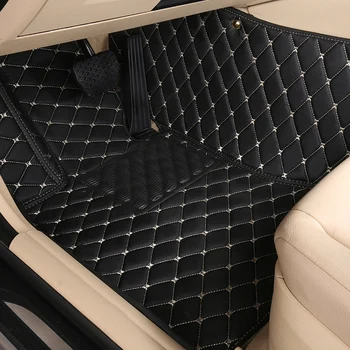 

Customized Full Covered Car Floor Mats for Land Rover Discovery Freelander Range Rover EVOQUE 5seat Waterproof Durable Carpets