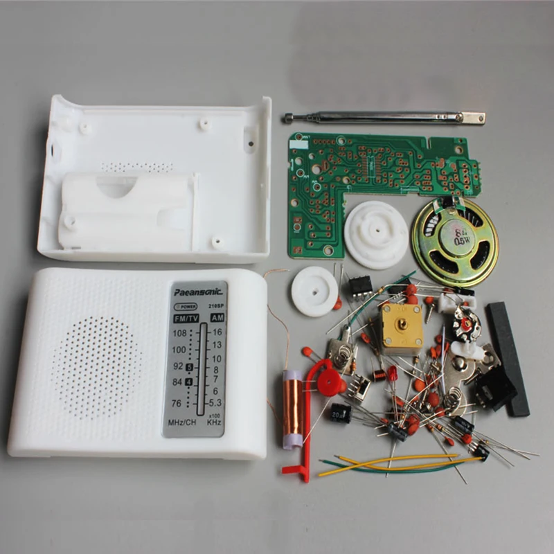 CF210SP портативный FM AM радио diy части AM/FM стерео радио комплект DIY Электронный набор для сборки комплект для учащегося