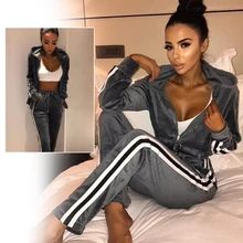 Женский костюм из сильного полиэфирного волокна, пуловер с капюшоном, Женский Бархатный спортивный костюм с капюшоном, Спортивная толстовка с капюшоном