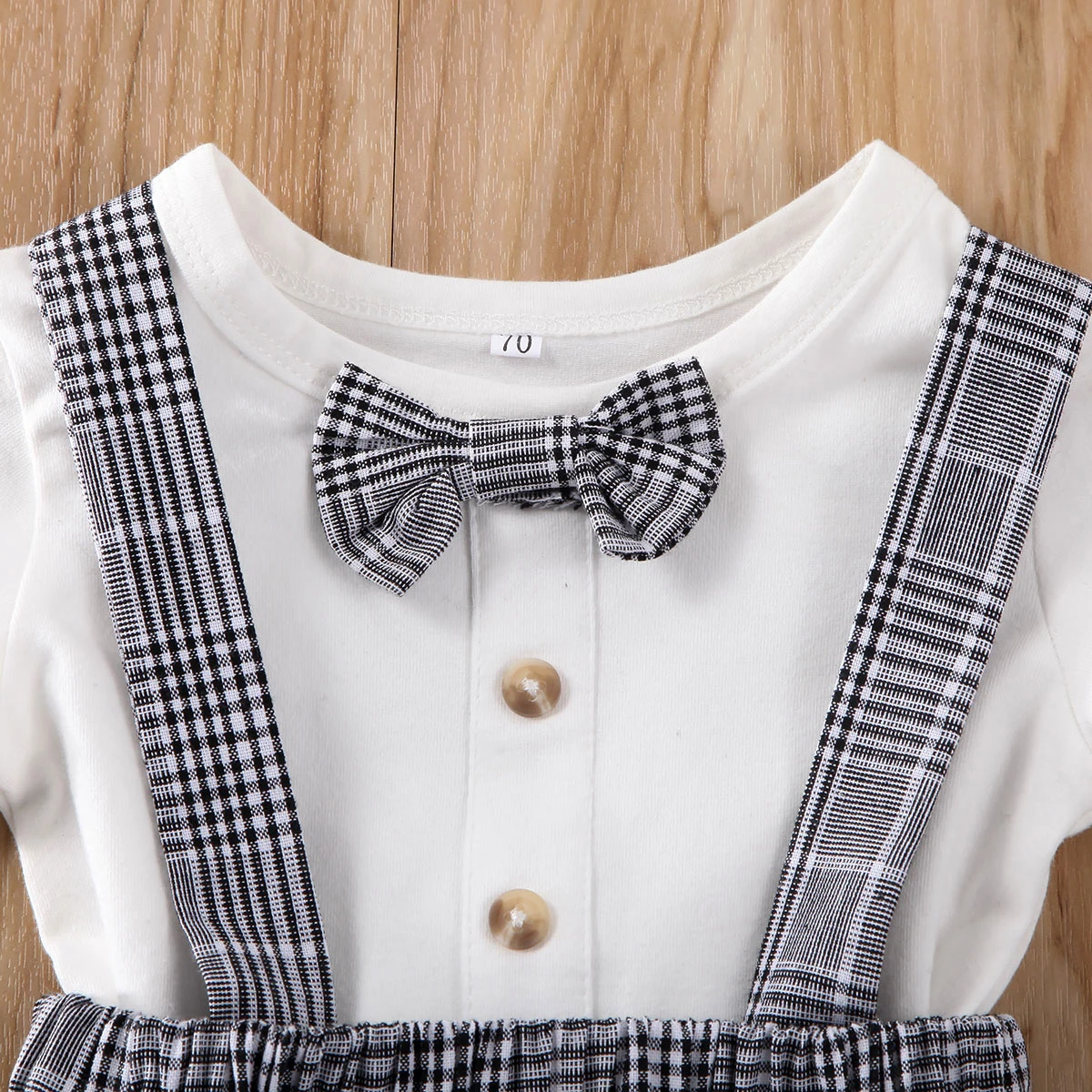 2pcs Summer Newborn Baby Boy Gentleman Romper Jumpsuit Bib Pants Outfit Suit Clothes Set 1-24M