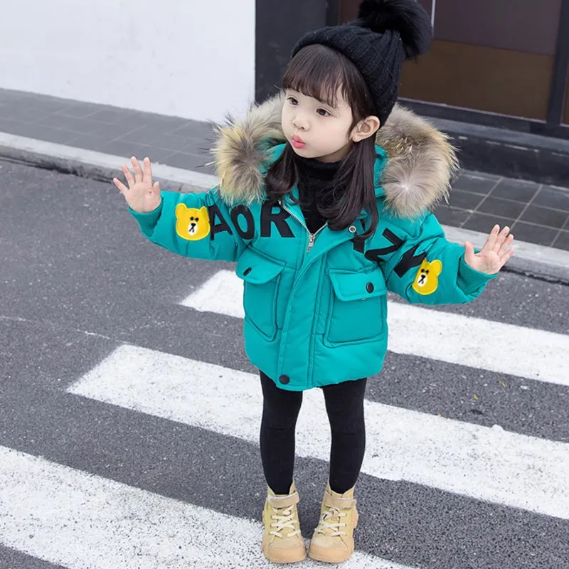 

Girls'cotton-padded Clothes New Style 0 GIRL'S 1 Western Style Short 2 down Feather Cotton Overcoat 3-Year-Old Winter Baby Girls