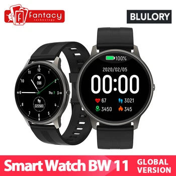 

Global Version Blulory Smart Watch BW11 IP68 Waterproof 24-hour Continuous Heart Rate MonitoringMetal body Lightweight