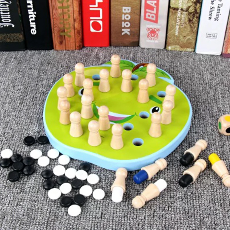 Memory Match Stick шахматы деревянная головоломка для детей игрушка развивающие цветные