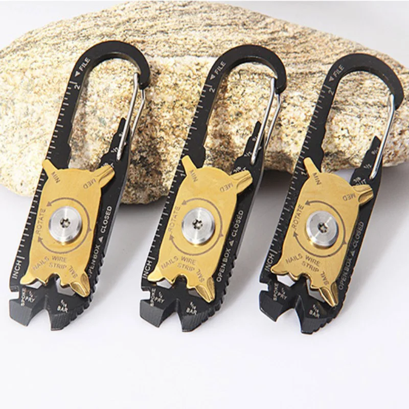 NEW Pocket Multi Tool Gadget 20 in 1 Portable Mini Keychain Key Ring