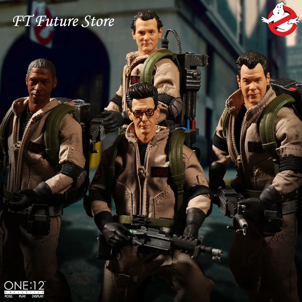 1/12 4 комплекта 17 см ПВХ Питер Венкман/Ray Stantz/Egon Spengler/Winston Zeddemore экшн фигурка охотников за привидениями Deluxe Box Set модель