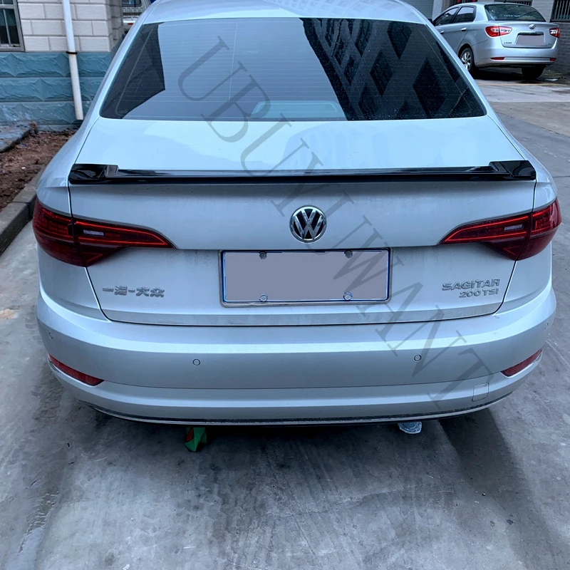 Для VW спойлер Jetta Высокое качество ABS Материал заднее крыло грунтовка цвет задний спойлер для Volkswagen Jetta спортивный спойлер