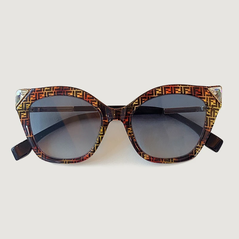 No.2 sunglasses Винтажные ацетатные оправа, модные солнцезащитные очки для женщин, роскошные высококачественные солнцезащитные очки «кошачий глаз» для женщин - Цвет линз: No.2 sunglasses