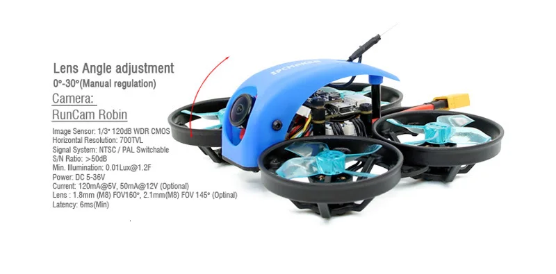 Spcmaker мини КИТ Fpv гоночный Радиоуправляемый Дрон ультра легкий маленький 78 мм 1080p Hd карта записи Hd 2-s Runcam Robin камера парящая