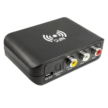 

Bluetooth o Adapter, NFC o Receiver, Optical Fiber 5.1 Coaxial RCA Output APTX for TV, Phone, Notebook