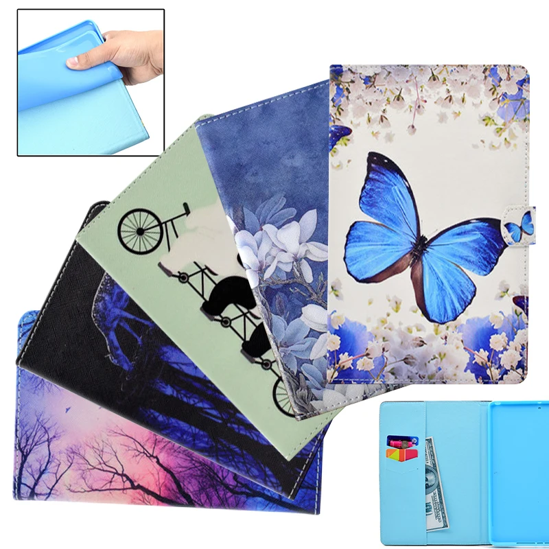 Flip Wallet Stand PU Leather Cover Case For Samsung Galaxy Tab A A6 10.1 T585 T580 SM-T585 T580N 10.1&quotTablet With Card Slot |