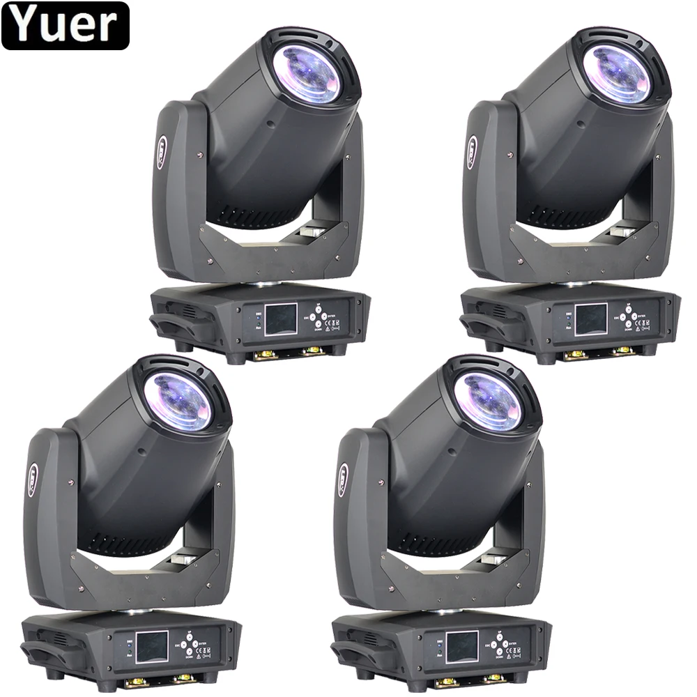 4 Teile/los Neue 230W FÜHRTE Strahl Spot Moving Head Licht Schnelle Stille Rotation 8 Prisma GOBO LED Moving Head spot DJ Disco Party Bühne