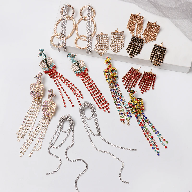 

JUJIA Beaded Earrings for Women Handmade Fringed Tassel Drop Earrings Star Heart Statement Earrings Drop Shipping Wholesale