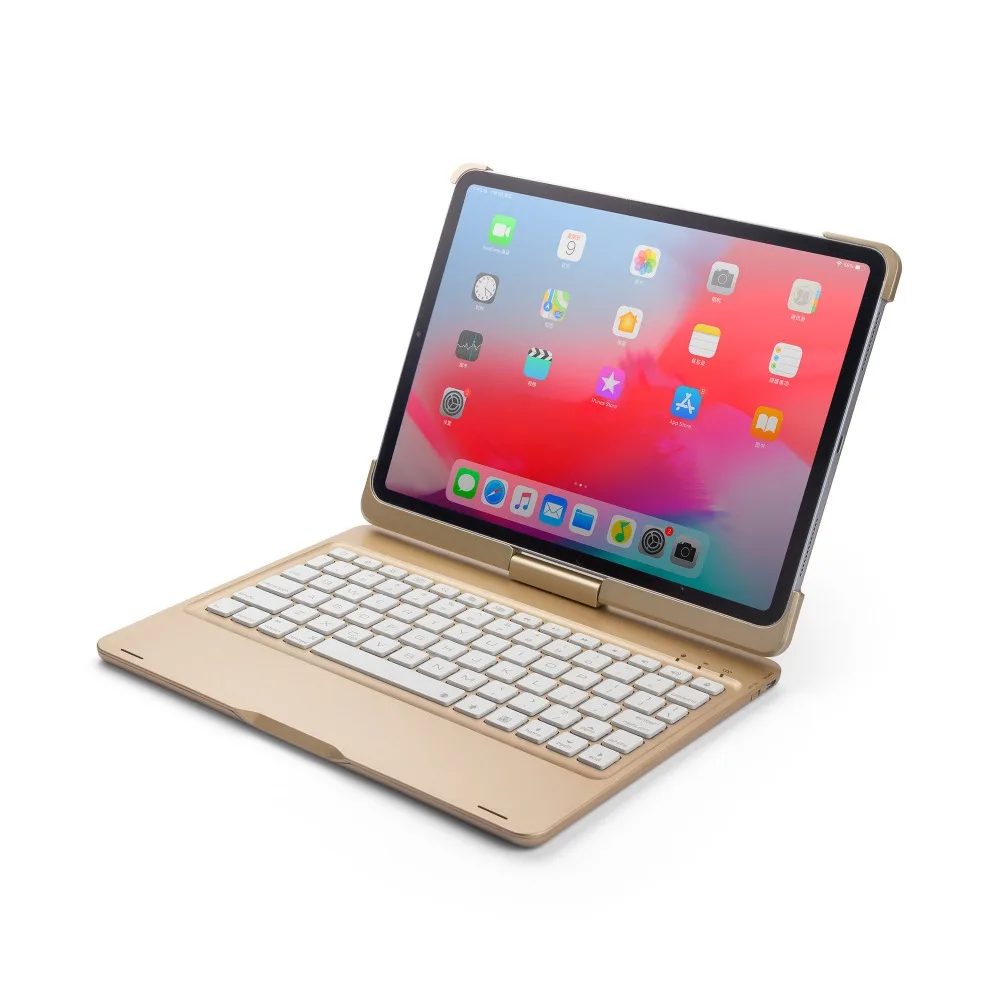 ipad pro11寸ABS旋转带背光蓝牙键盘F360B  (3)