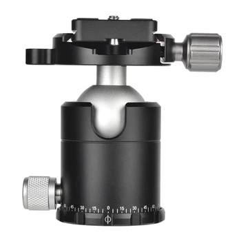 

X-36S Aluminium Alloy Tripod Head Ballhead Monopod Head Adjustable Angle with Storage Pouch 2 Mini Wrench for Ball Head