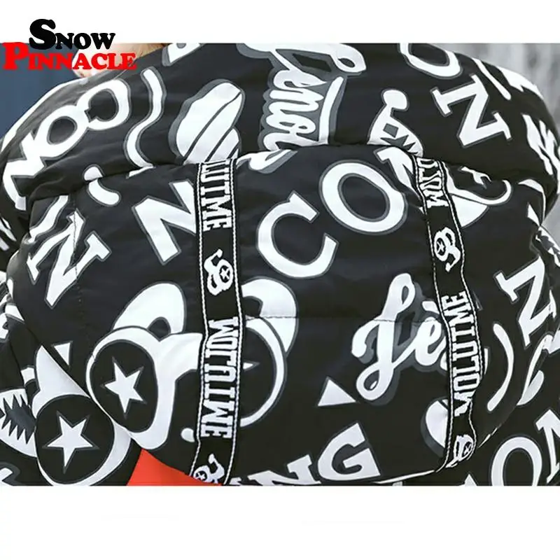 Женские зимние парки модная Длинная утепленная куртка в стиле хип хоп