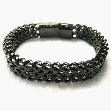 Модные мужские браслеты из нержавеющей стали 316L, очаровательный мужской браслет, Мужская металлическая цепочка, ювелирные изделия, ювелирные изделия дружбы, подарки для мужчин 20 см