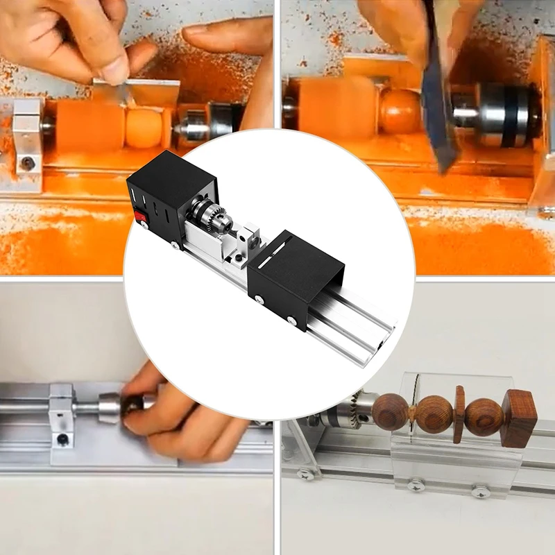 Abss Us Plug 100 Вт мини токарный станок Diy деревообрабатывающий токарный станок шлифовальный и Полировочный бисер Полировочный сверло роторный инструмент дерево