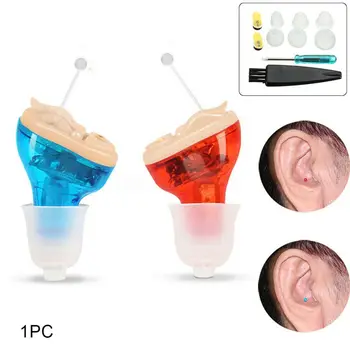 

Mini Hearing Aid Invisible Ear Amplifier Free Shipping Adjustable Digital Hearing Aids for Ealderly Deaf Ear Care