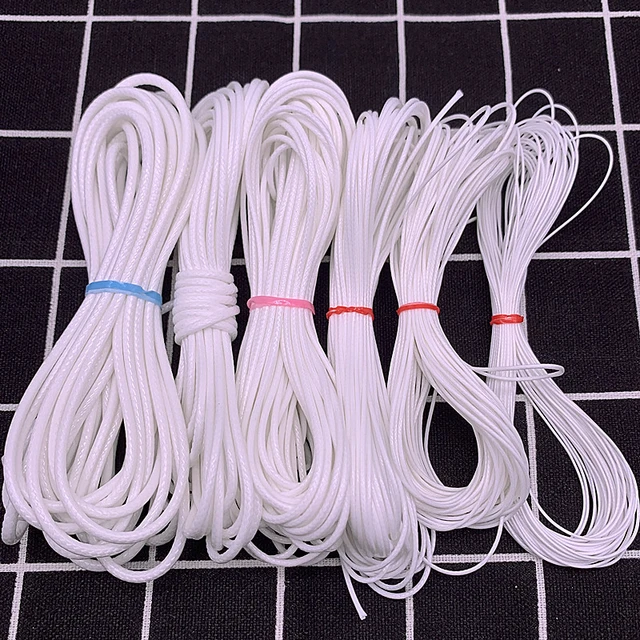 0.5 0.8 1.0 1.5 2.0mm Waxed Cord Waxed Thread Cord String Strap Necklace  Rope Bead