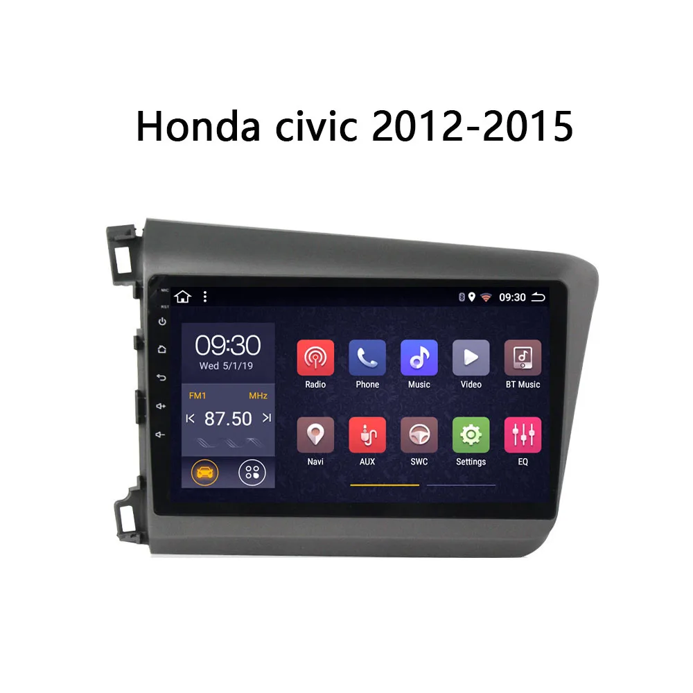 Автомагнитола на android для Honda civic 2012 2013 2014 2015 мультимедийное автомобильное радио с
