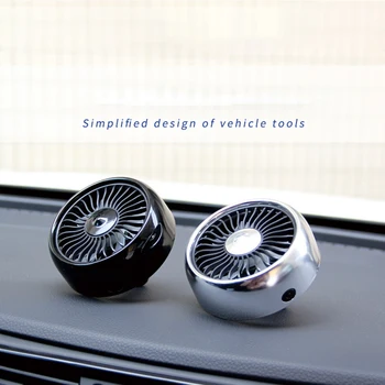 

Mini Car Fan Portable 3 Speed Adjustment USB Car Fan Air Conditioner Colorful Light Dashboard Cooling Fan For Car Truck Vehicle